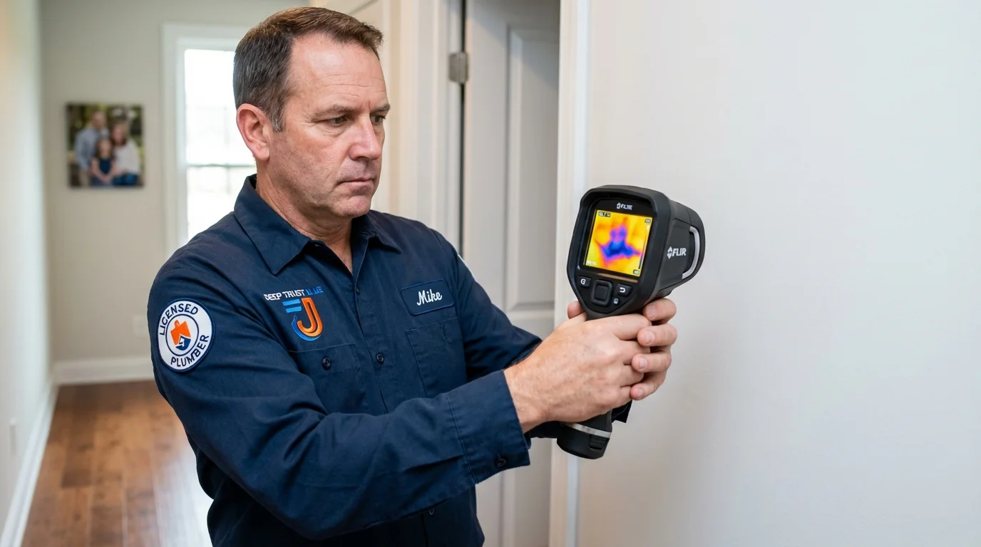 Thermal imaging leak detection by Johns Plumbing LLC in Gambier